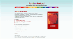 Desktop Screenshot of familien-pastoral.de