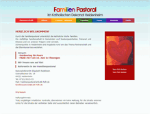 Tablet Screenshot of familien-pastoral.de